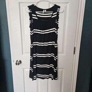 Elle Monochrome Striped Dress